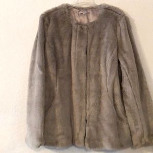 Faux fur coat